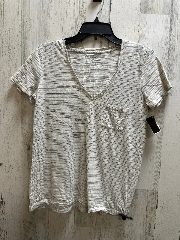 women's T-shirts with sustainable productionWhite Top Short Sleeve Madewell, Size S