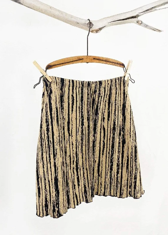 women's casual skirtsDesert Tan Cotton Blend Jacquard Knit Surf Skirt