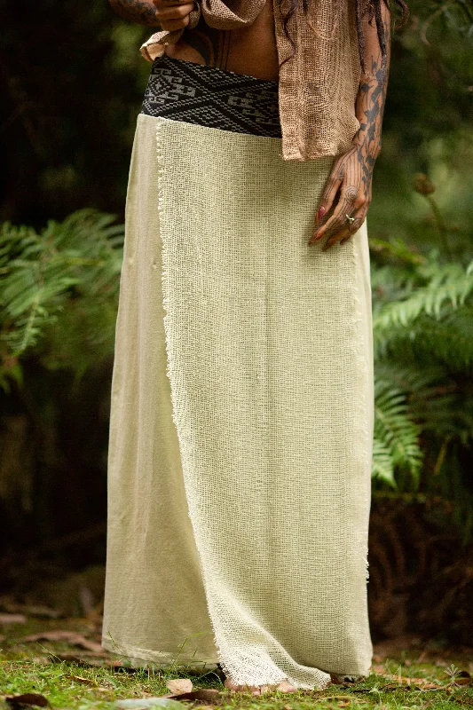 women's satin skirtsKyote Long Skirt - Cream