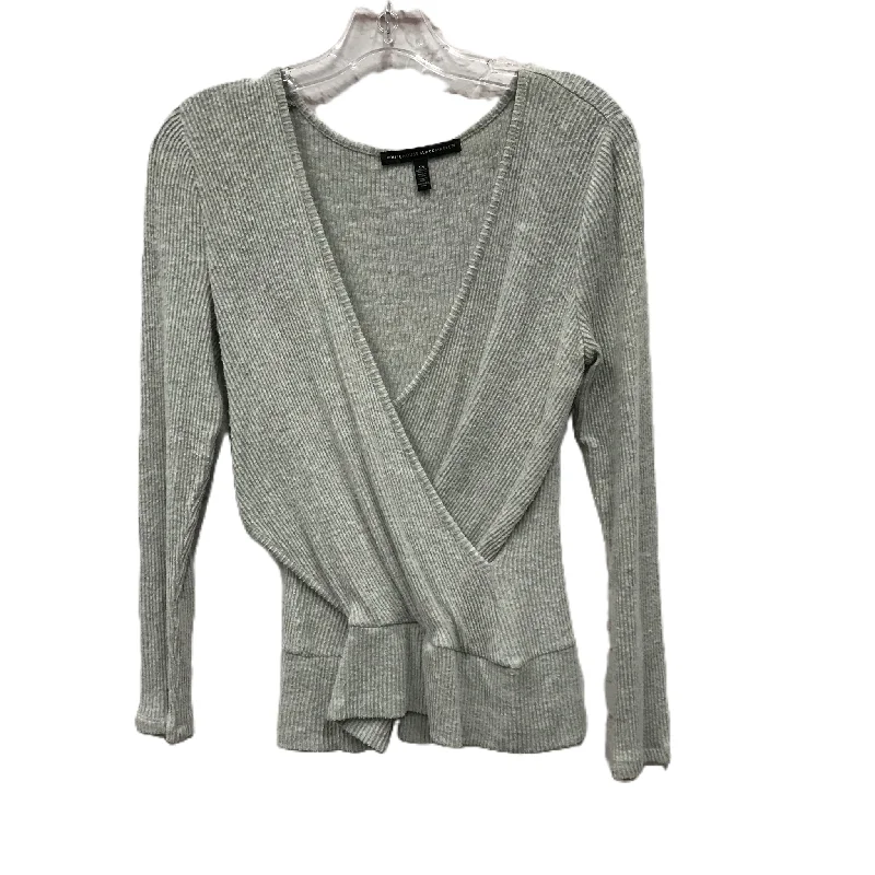 women's long sleeve tops with thermal insulationTop Long Sleeve By White House Black Market In Grey, Size: Xs