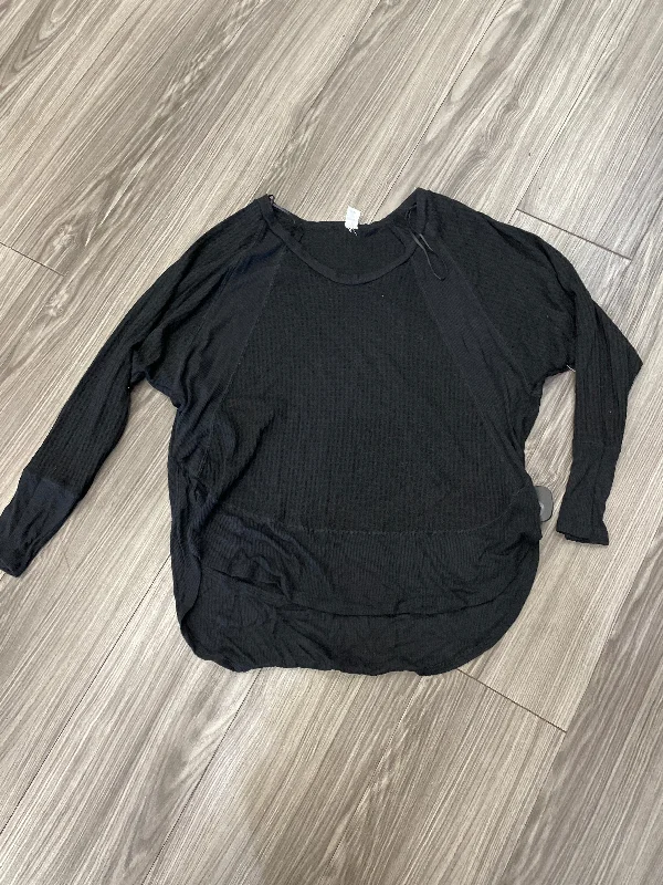 women's long sleeve tops with international brandingTop Long Sleeve By Clothes Mentor In Black, Size: S