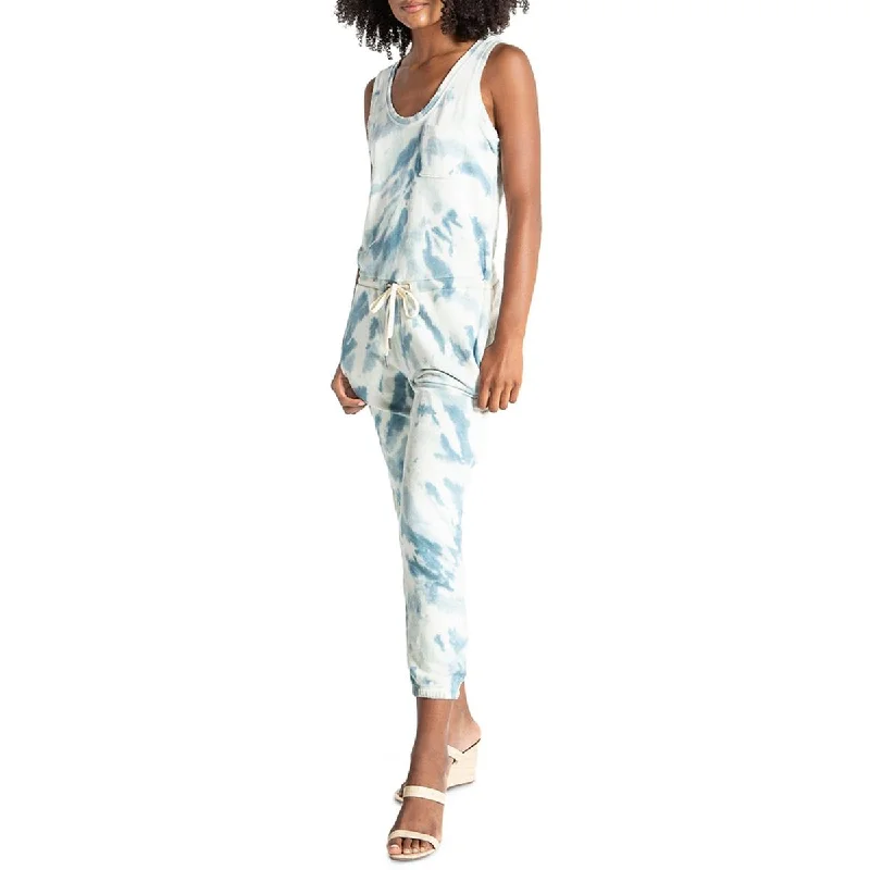 women's retro jumpsuitsn:PHILANTHROPY Womens Tie Dye Scoop Neck Jumpsuit