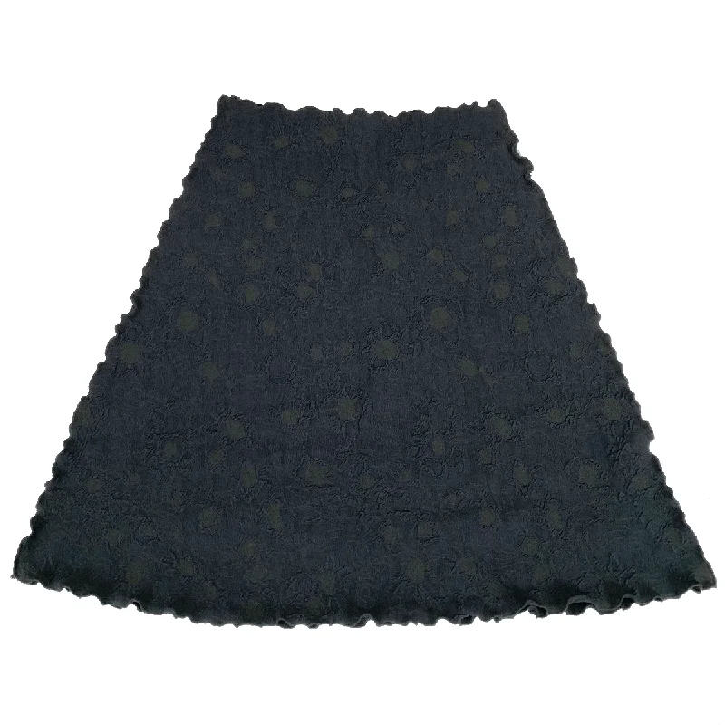 women's luxury lace skirtsBlack Cosmo Jacquard Knit Bias Skirt