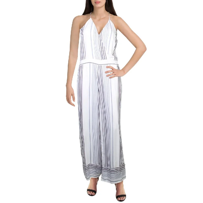 women's jumpsuits for sustainable fashionWillow & Clay Womens Striped Culotte Jumpsuit