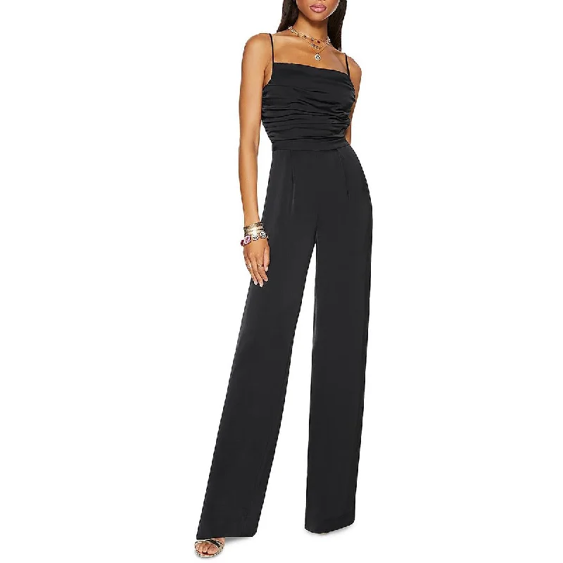 women's jumpsuits with high necksRamy Brook Womens Ruched Pleated Jumpsuit