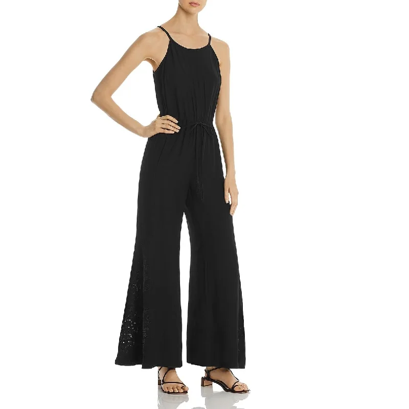 women's jumpsuits for dancingKobi Halperin Womens Elsie Wide Leg Embroidered Jumpsuit