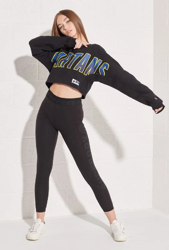 women's tops with embroidery detailsSUPERDRY SPARTANS CROPPED TOP