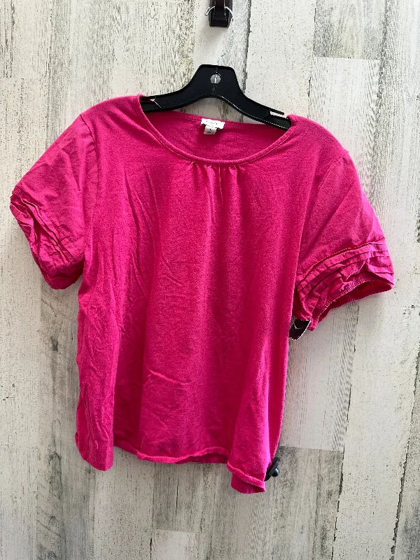 women's T-shirts with maternity designsPink Top Short Sleeve J. Crew, Size L