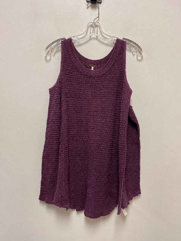 women's long sleeve tops with sheer sleevesTop Long Sleeve By Free People In Purple, Size: S