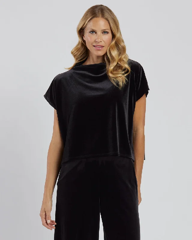 women's tops for those who want to elevate their everyday wear with chic and elegant piecesTillie Top - Stretch Velvet