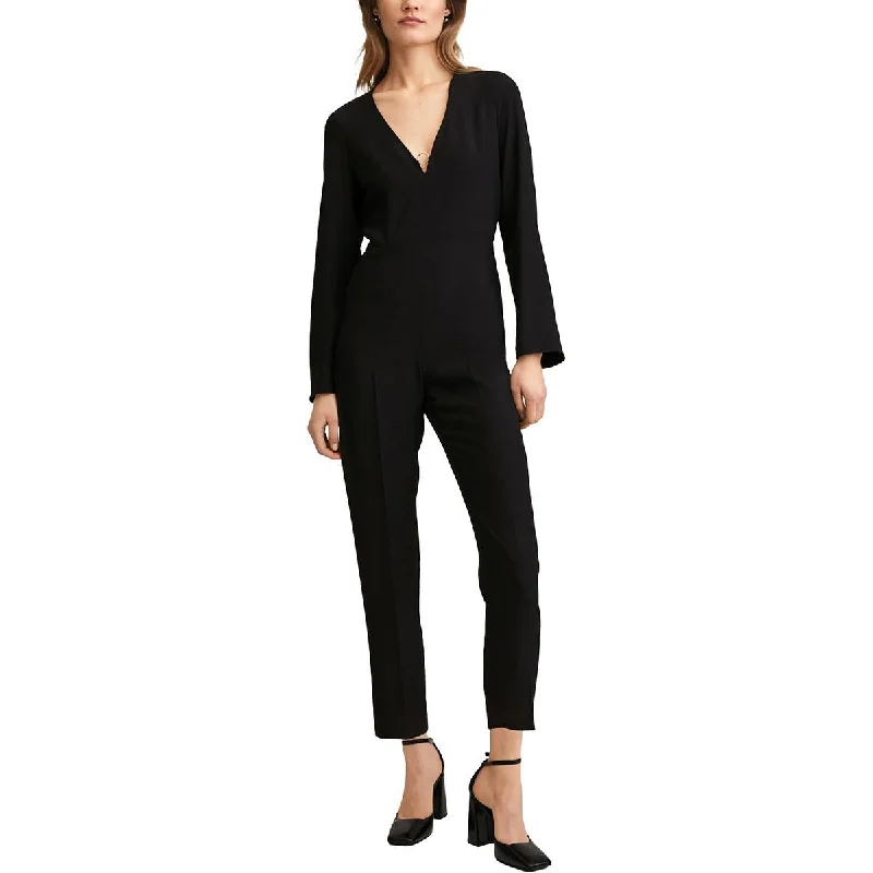 women's elegant jumpsuitsMNG Womens O-Ring Long Sleeves Jumpsuit