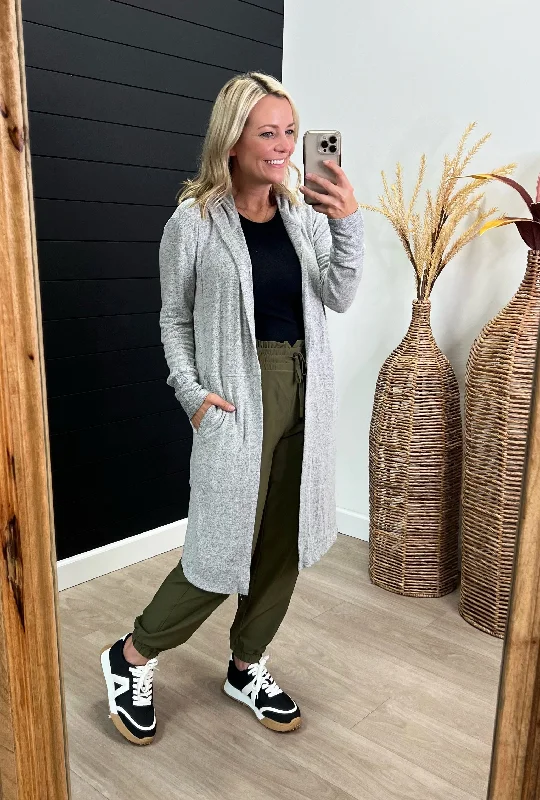 women's tops for those who want to add a bit of flair and personality to their looksMono B Two Tone Gray Super Soft Lightweight Cardigan