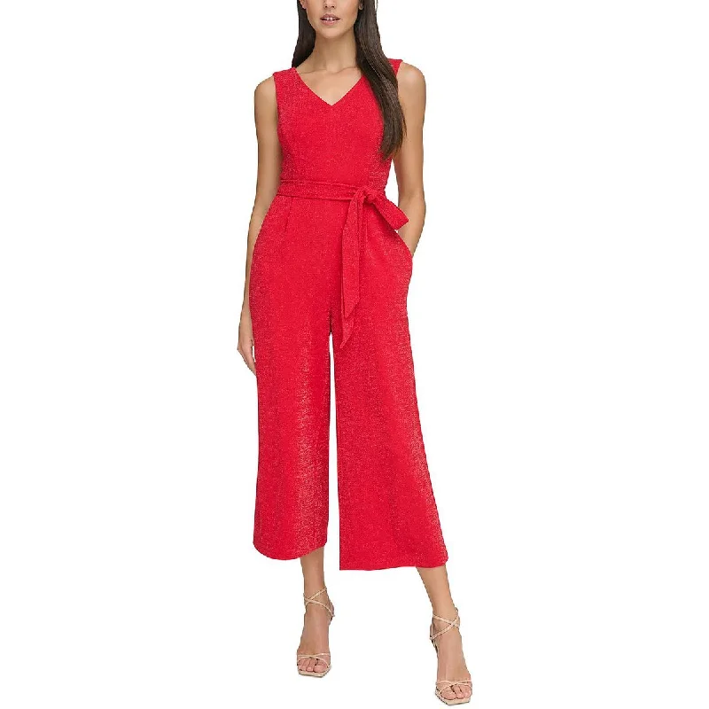 women's jumpsuits made of laceCalvin Klein Womens Metallic  Jumpsuit