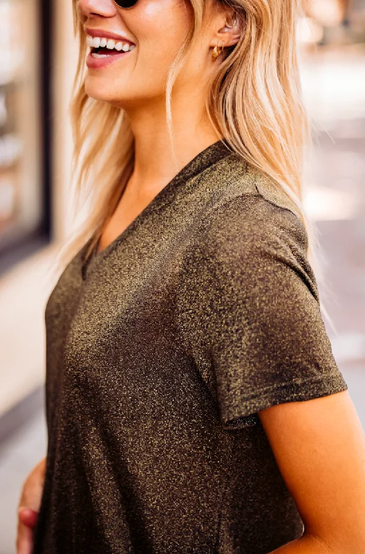 women's tops with beading accentsShimmer Amaryllis Tee