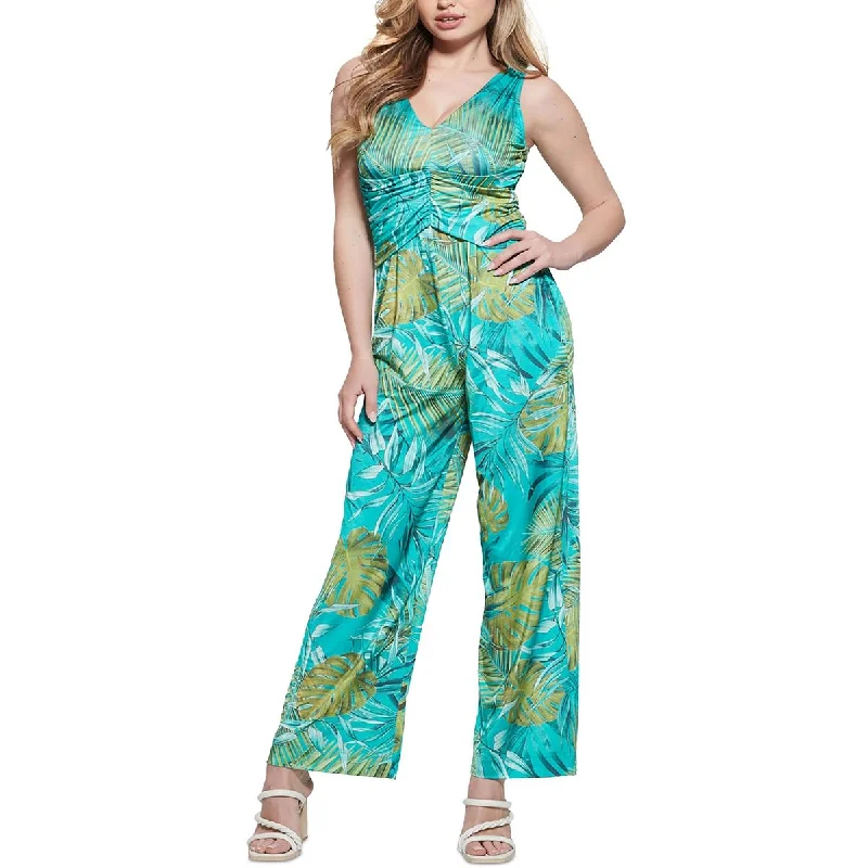 women's glam jumpsuitsGuess Womens   Printed  Jumpsuit