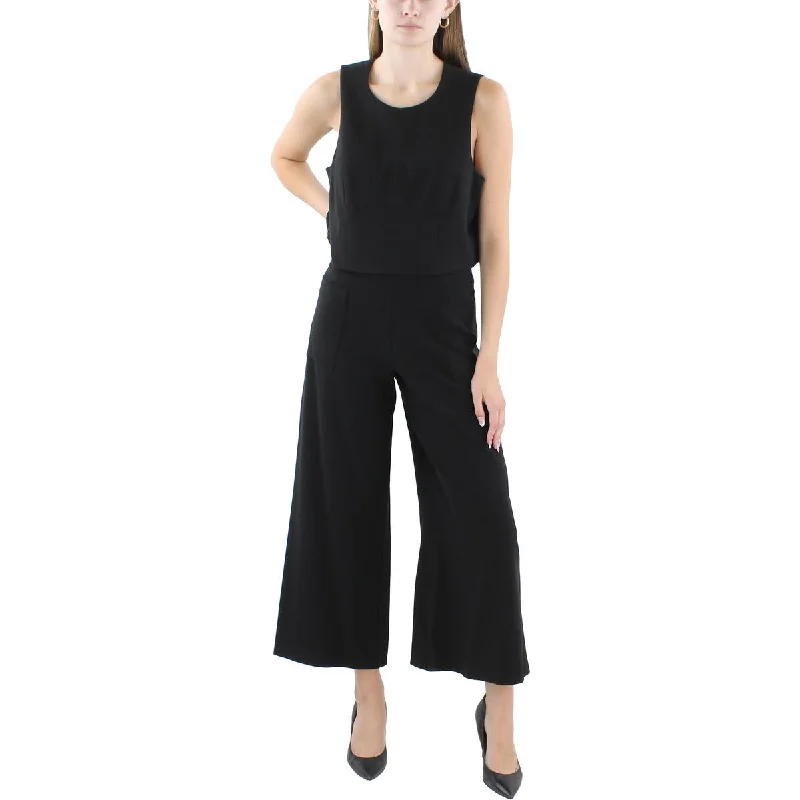 women's jumpsuits with checkered designsBlack Halo Womens 2 PC Sleeveless Jumpsuit