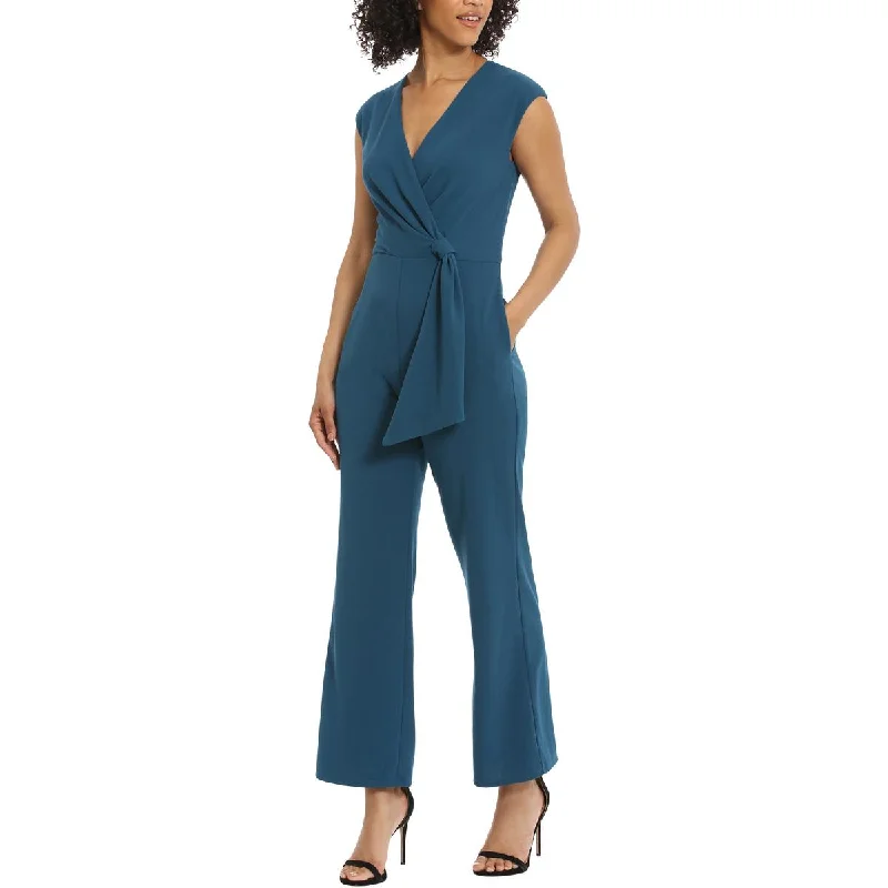 women's jumpsuits with buttonsMaggy London Womens Surplice Wide Legs Jumpsuit