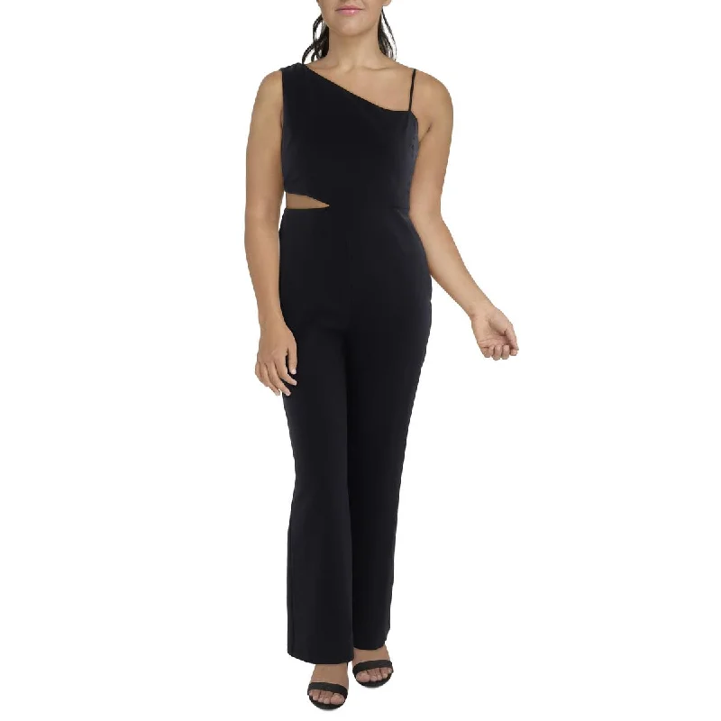 women's jumpsuits for maximalist fashionNicole Miller Womens    One Shoulder Wide Leg Jumpsuit