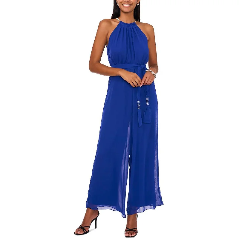 women's retro jumpsuitsMSK Womens Chiffon Rhinestone Jumpsuit