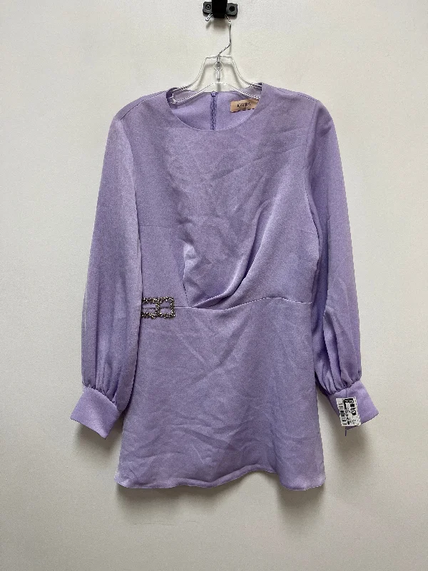 women's long sleeve tops for cocktail partiesTunic Long Sleeve By Clothes Mentor In Purple, Size: Xl