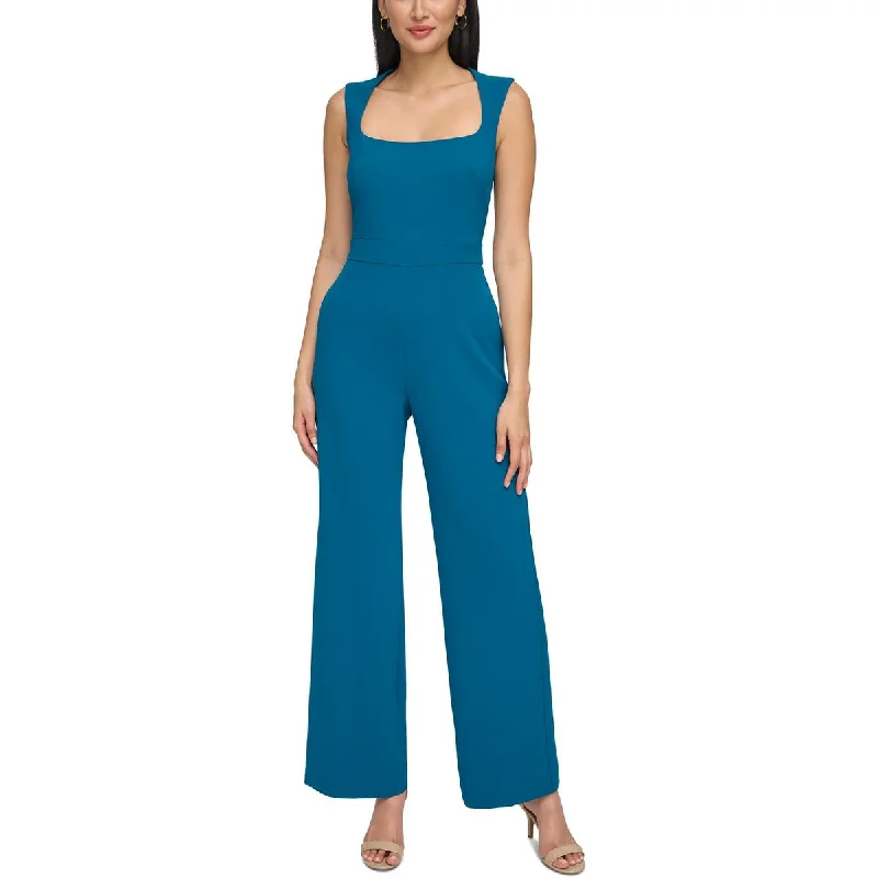 women's jumpsuits made of laceVince Camuto Womens Open Back Stretch Jumpsuit