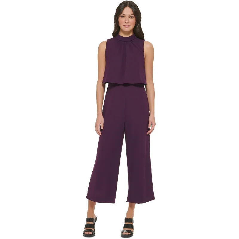 women's vintage jumpsuitsDKNY Womens Drapey Crepe Jumpsuit