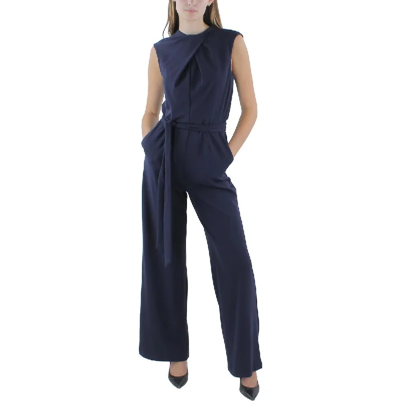 women's jumpsuits for date nightsTahari ASL Womens Crepe Sleeveless Jumpsuit