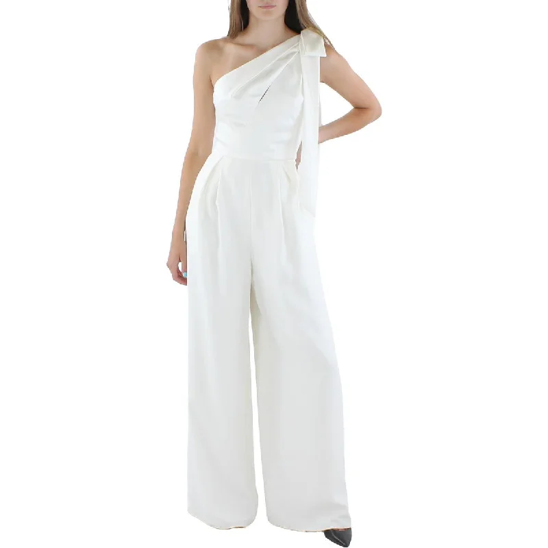 women's jumpsuits for eco-friendly choicesAmsale Womens Satin Wide Leg Jumpsuit