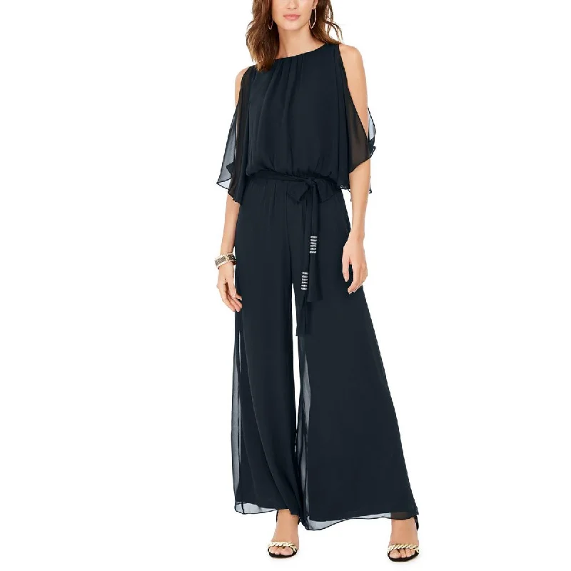 women's jumpsuits for lightweight designsMSK Womens Cut-Out Blouson Jumpsuit