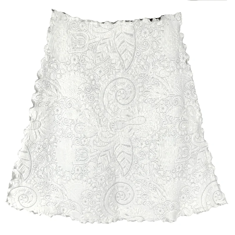 women's elastic-waisted skirts for pregnancyOff White Kila Jacquard Knit Bias Skirt