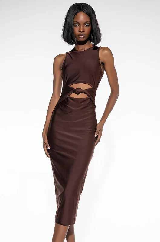 women's solid color dressesNO PROMISES MIDI DRESS