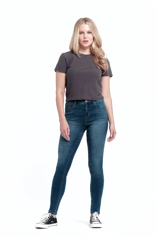 women's denim jeans with fake pocketsAva Butter Skinny in Ziggy