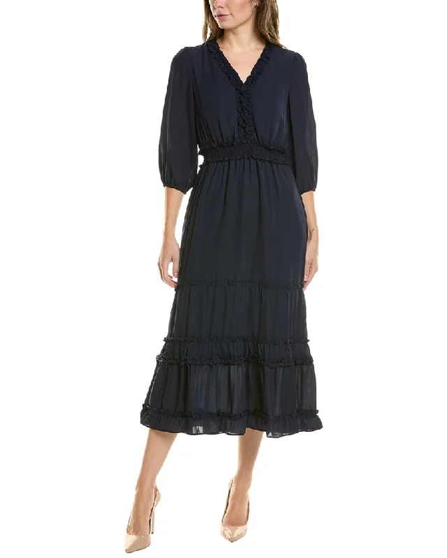 women's wrinkle-resistant dressesNicole Miller Midi Dress