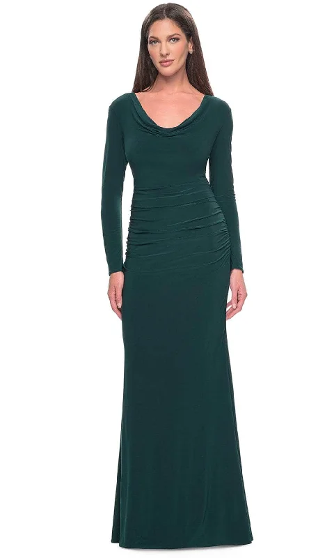 women's party dressesLa Femme 30813 - Long Jersey Evening Dress