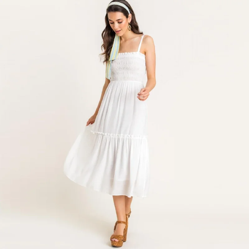 women's machine-washable dressesCami Tiered Midi Dress