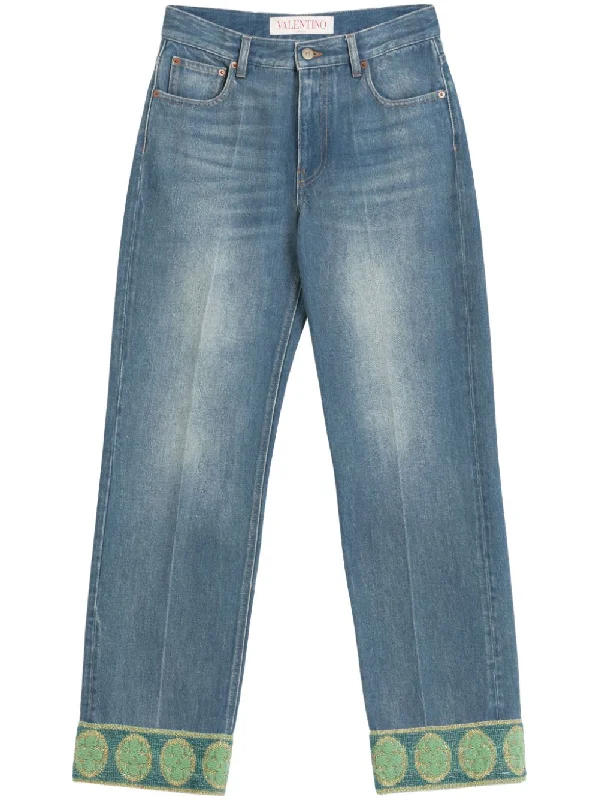 women's denim jeans with elastaneValentino Women's Jeans blue