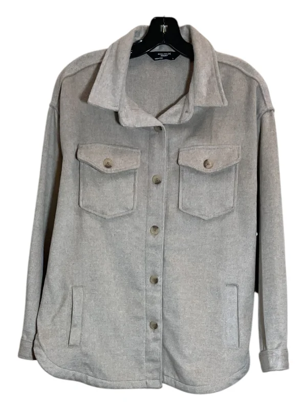 women's wool coatsJacket Shirt By Members Mark In Tan, Size: M