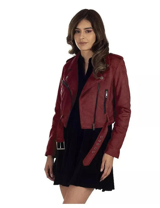 women's coats for those who love to experiment with fashionLEE Women's Leatherette Biker Jacket