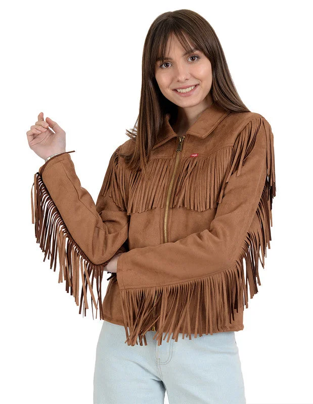 women's coats with geometric patternsWrangler Women's Western Fringed Jacket