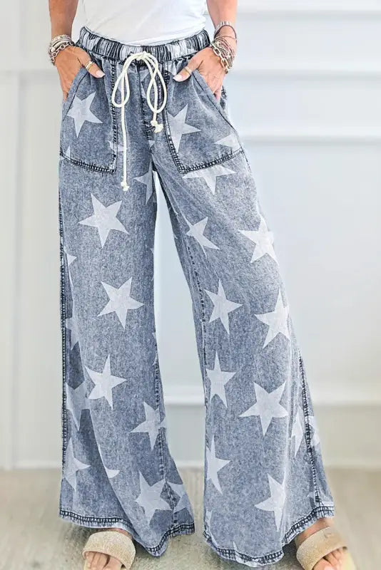 women's denim jeans for a day at the beachTwilight Twinkle Wide-Leg Jeans