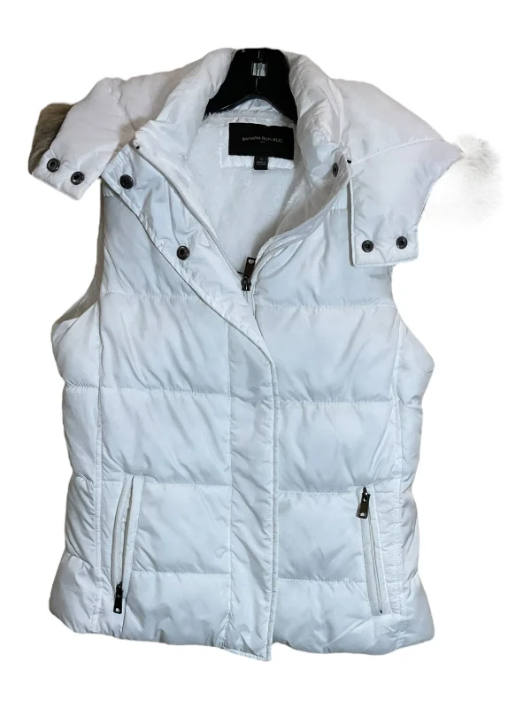 parkas for womenVest Puffer & Quilted By Banana Republic In White, Size: S