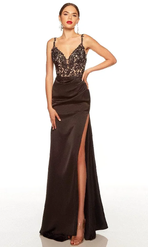 women's easy-to-wear dressesAlyce Paris 61470 - Sleeveless Lace Applique Evening Dress