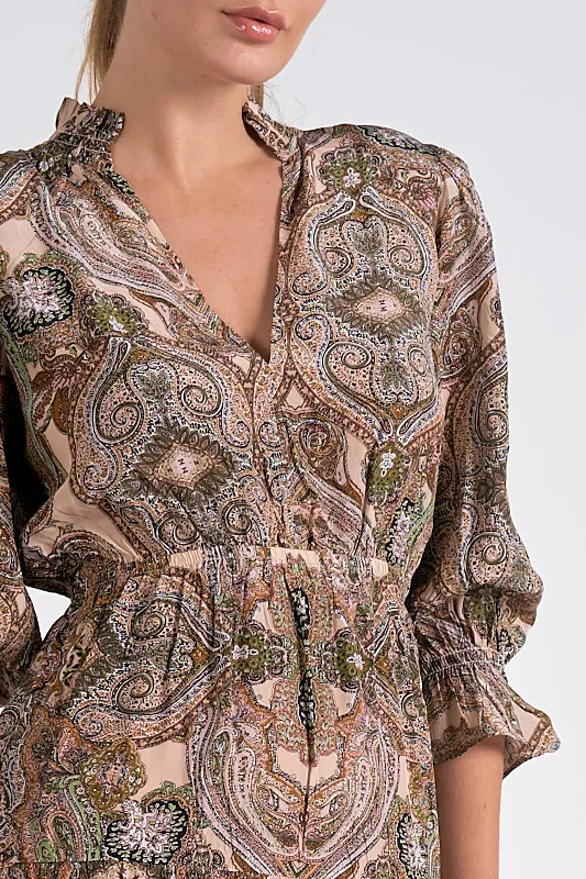 Beige Paisley