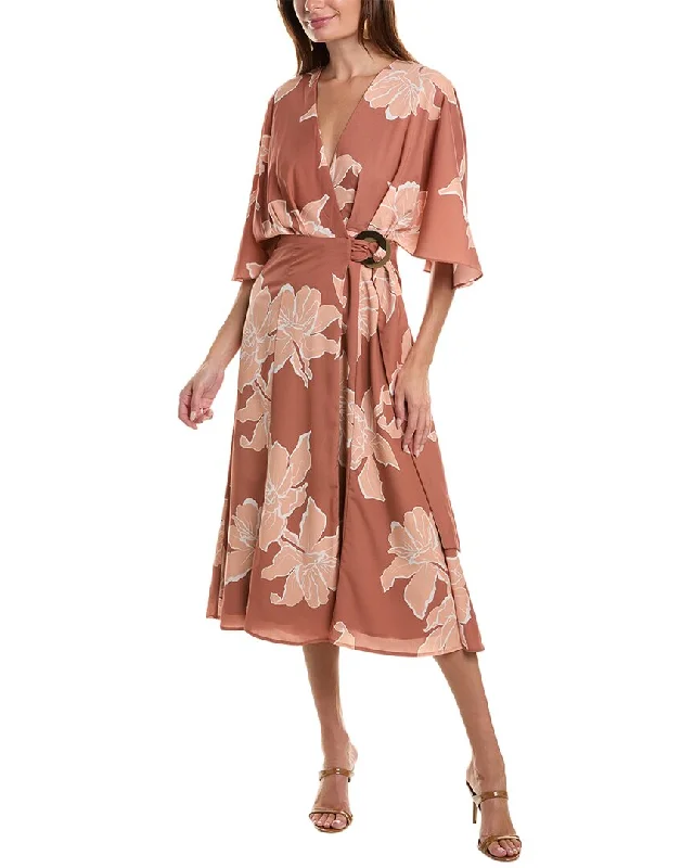 women's maximalist dressesHutch Lilita Midi Wrap Dress