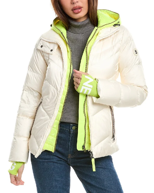 women's coats with sheer overlaysBogner Calie Down Ski Jacket