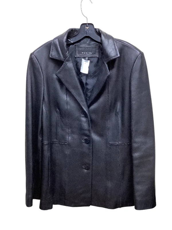 women's coats for those who refuse to compromise on styleJacket Leather By Jones New York In Black, Size: L