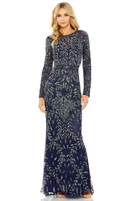 women's beach dressesMac Duggal 6023 - Foliage Beaded Sheath Evening Gown