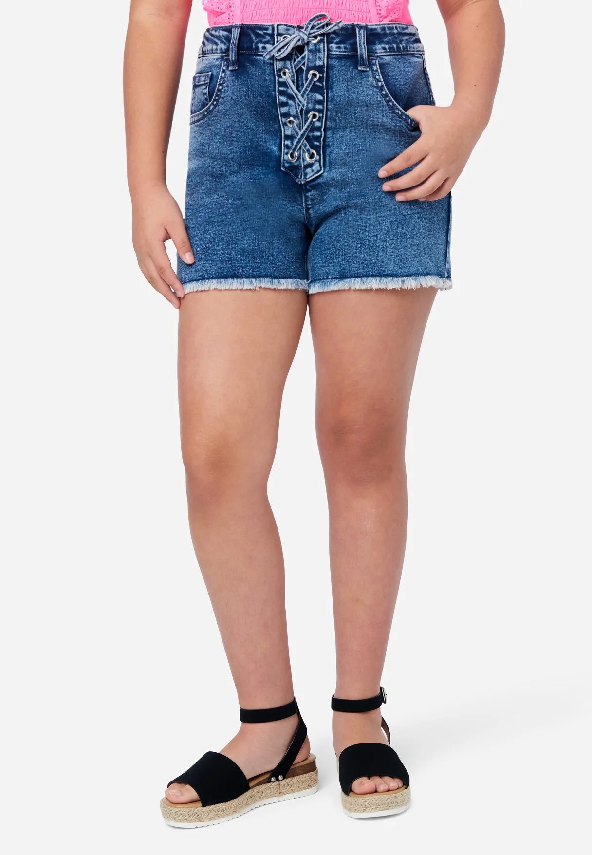 women's bootcut denim jeansMini Mom Short