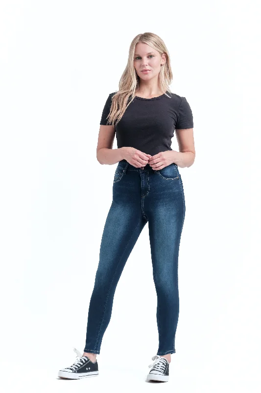 women's faded denim jeansGia Butter Ankle Skinny in Raquel