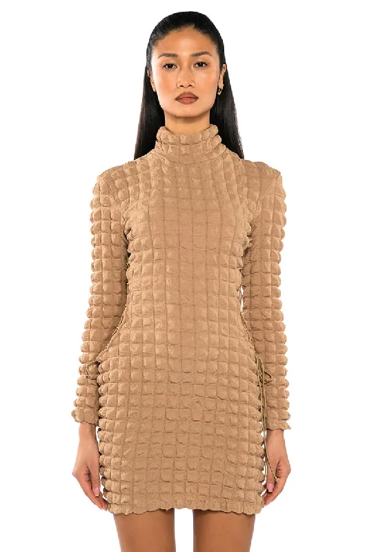 women's designer dressesJACQUELINE TEXTURED MINI DRESS